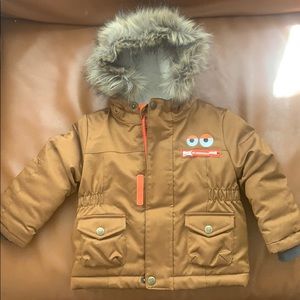 Cat and Jack Cozy Winter Jacket fur hood